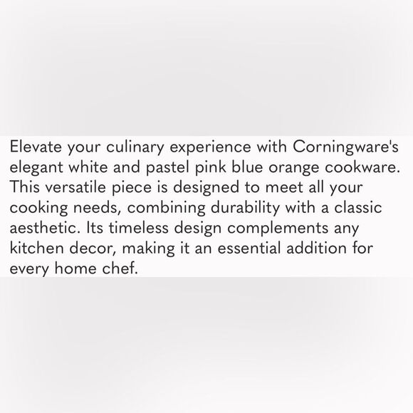 Corningware Pink Trio Ribbed White Ceramic Baking Dish 1.8 Liter 9 1/2 X 7 1/2 - Picture 7 of 9